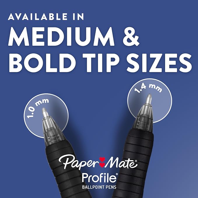 Paper Mate Profile Retractable Ballpoint Pens, Bold Point, Teacher Supplies - Image 8