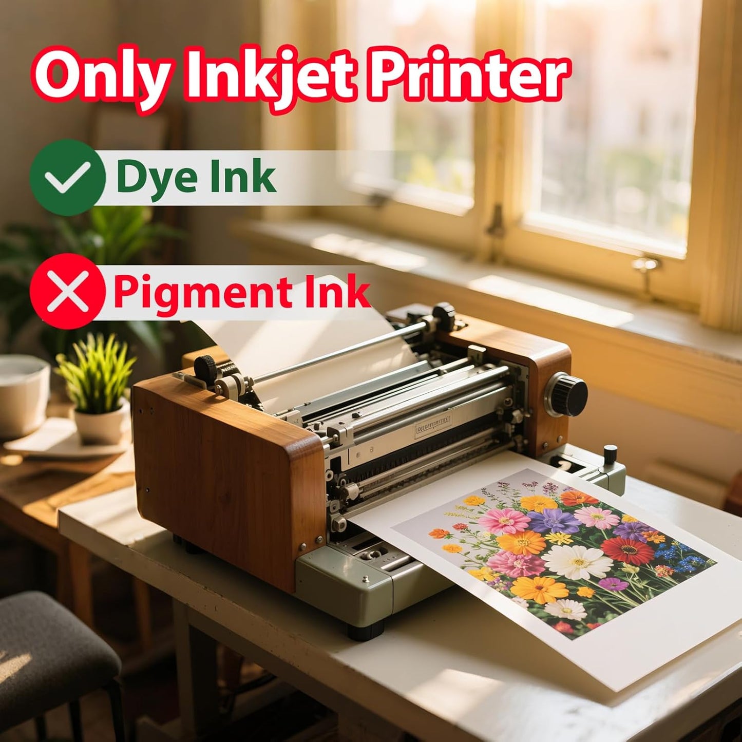Uinkit Premium Glossy Inkjet Photo Paper - 5x7 Inch, 48lb 180gsm, 100 Sheets - Professional Photographic Quality, Dye Ink Compatible, High-Gloss Finish for Stunning Portraits & Art Prints