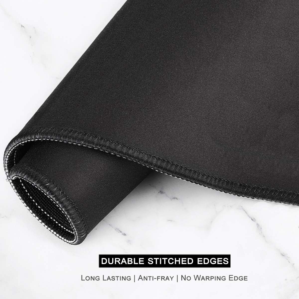 Auhoahsil Large Gaming Mouse Pad, Ice and Snow Theme XXL 35.4 x 15.7 in Desk Pad Stitched Non-Slip Rubber Long Computer Mousepad Thin Extended Full Size Desk Mat for Desktop, Laptop, Wireless Mice