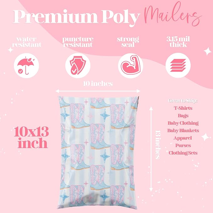 Pretty Package Store 14.5x19 Designer Poly Mailer 100 Pack Heavy Duty - Image 4