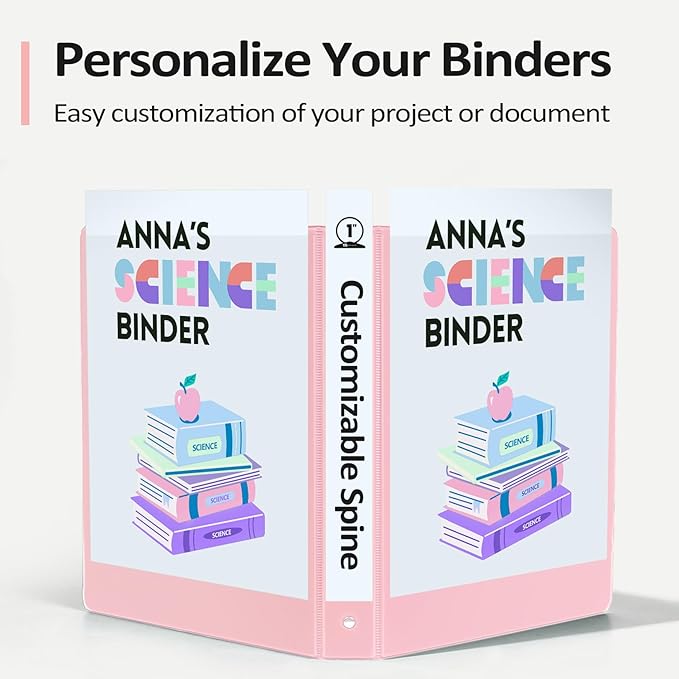 BinderX Extra Durable 3 Ring Binder, Round Rings 2 Inch Binder, Fits 450 Sheets - Image 5