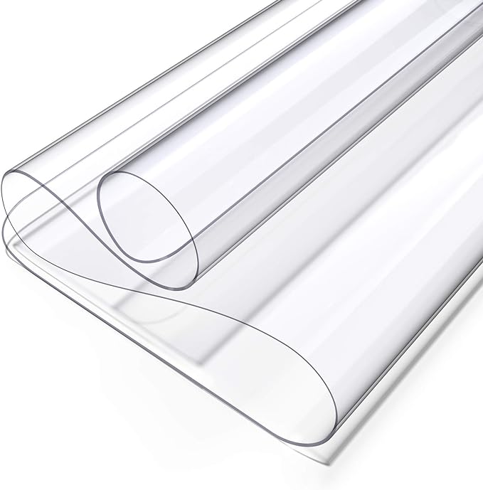 Oterri Clear Writing Desk Pad, 36’’x60” Heat Resistant Waterproof PVC Round by Oterri