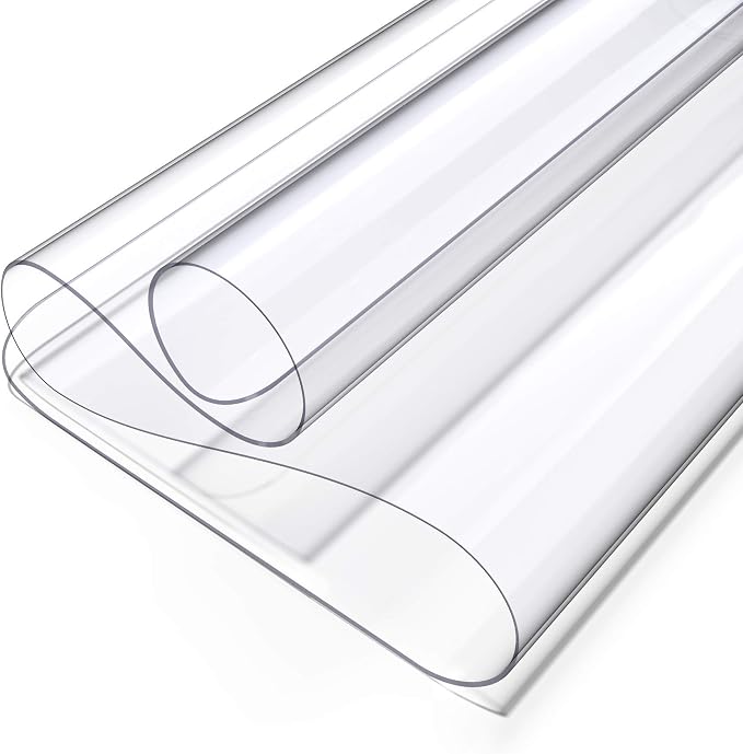 Oterri Clear Writing Desk Pad, 31.5’’x15.7” Heat Resistant Waterproof PVC Round - Image 8