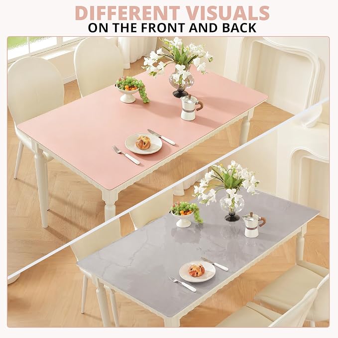 OstepDecor Pink Table Cover Protector 16 x 60 Inch, 1.5mm Thick Plastic Table - Image 7