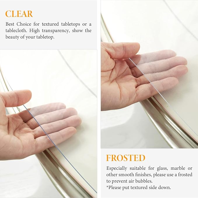 Deep Dream 1.5mm Clear Desk Cover Protector, 40×68 Inch Clear Table Protector - Image 4