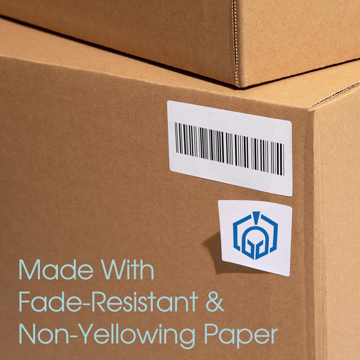 4" X 2 1/2" Printable Shipping Address Labels Compatible with Inkjet and Laser Printers - 30 Sheets, 240 Total Matte White Paper Stickers for Mailing Packages and Envelopes - Spartan Industrial