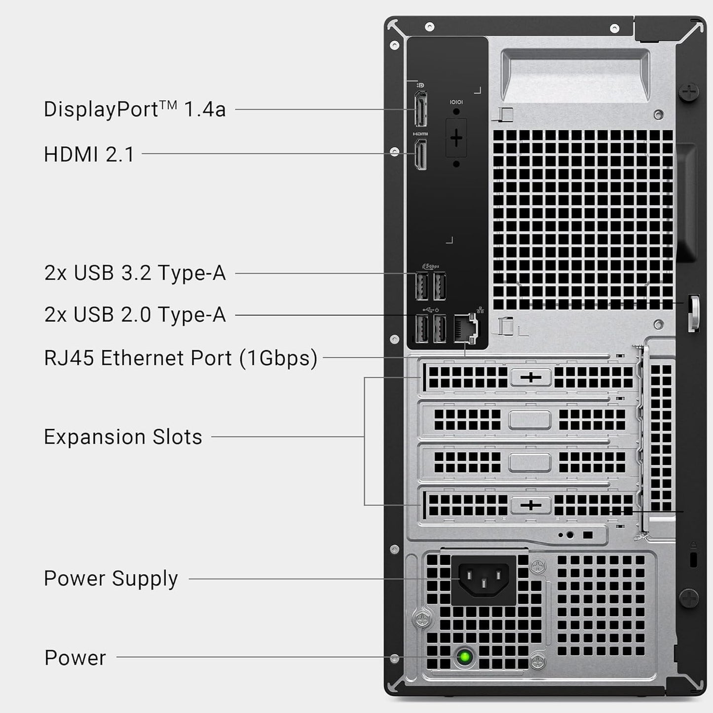 Dell 2025 ECT1250 Business Desktop - Intel Ultra 9-285K, (24 Core Processor 24 Threads), 32GB DDR5 Memory, 1TB PCIe SSD, Ultra-Quiet Design, Dual 4K Monitor Support, Keyboard and Mouse, Windows 11