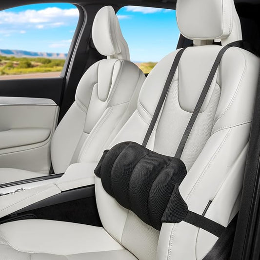 Lumbar Support Pillow for Car, Back Support for Car Seat Cushion, Adjustable by Unknown