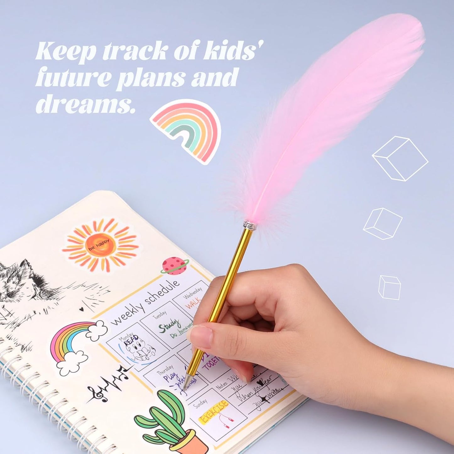 VERTOY DIY Journal Kit for Girls - Ideas Birthday Gifts and Toys Age 8 9 10 11 12 13+ Years Old, Kids Scrapbook Journaling Kit for Writing Diary Supplies Set, Teen Girls Trendy Stuff