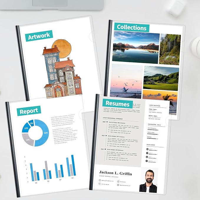 Binditek 40 Pack Clear Report Covers - Image 6