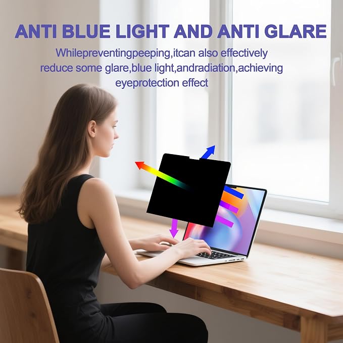 360° Privacy Screen Protector for MacBook Air 13.6/13 Inch, Privacy Screen - Image 5