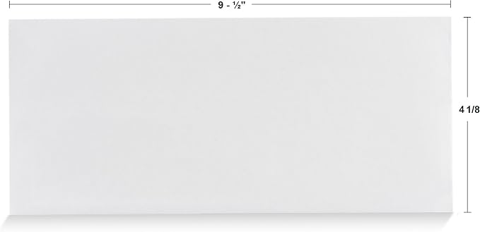Aimoh #10 Security SelfSeal Envelopes – 20 Qty |No Window, 4⅛ x 9½", 24 LB - Image 3