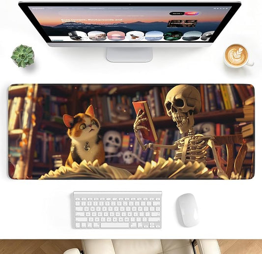 Desk Mat, Big Desk Pad, 31.5x11.8 Inches Extended Big Gaming Mouse Pad by stanploe