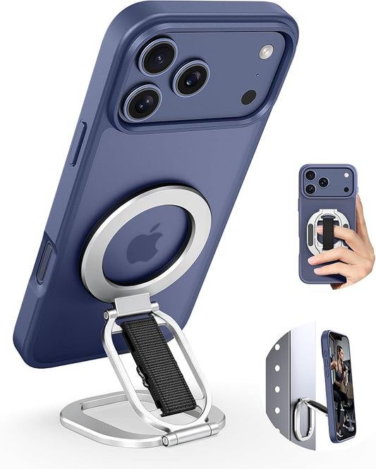 Foldable Double Sided Ring Magnetic Phone Grip & Kickstand, Finger Loop Strap by GMETINK
