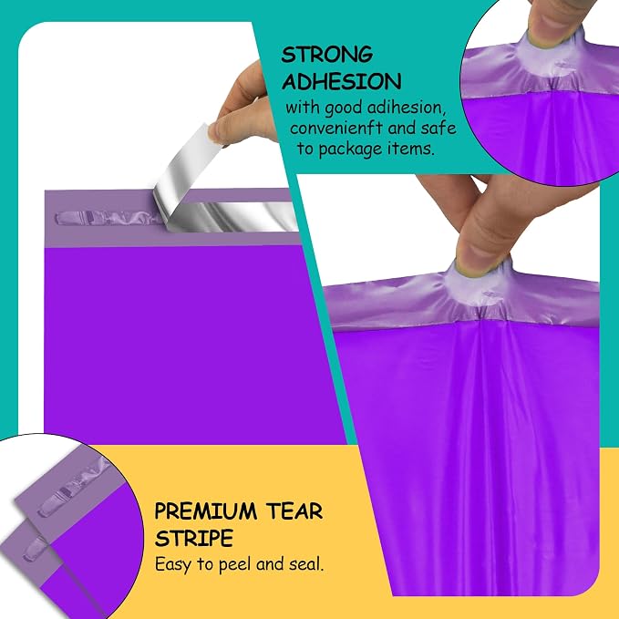 Poly Mailers 14.5x19 inch 50 Pcs, Waterproof and Tear-resistant Shipping Bags - Image 3