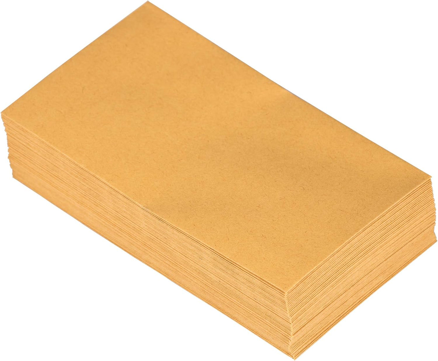 JAM PAPER #5.5 Coin Business Envelopes with Peel and Seal Closure - 3 1/8 x 5 1/2 - Brown Kraft Manila - 100/Pack