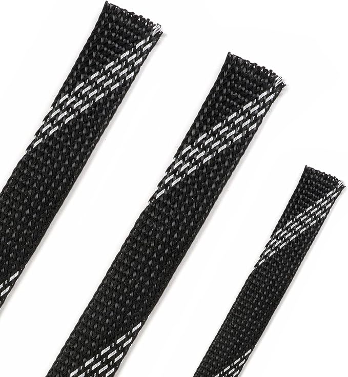 25ft PET Expandable Braided Cable Sleeve 5/8inch Pet Braided Cable Sleeve by PursuingaBetterLife