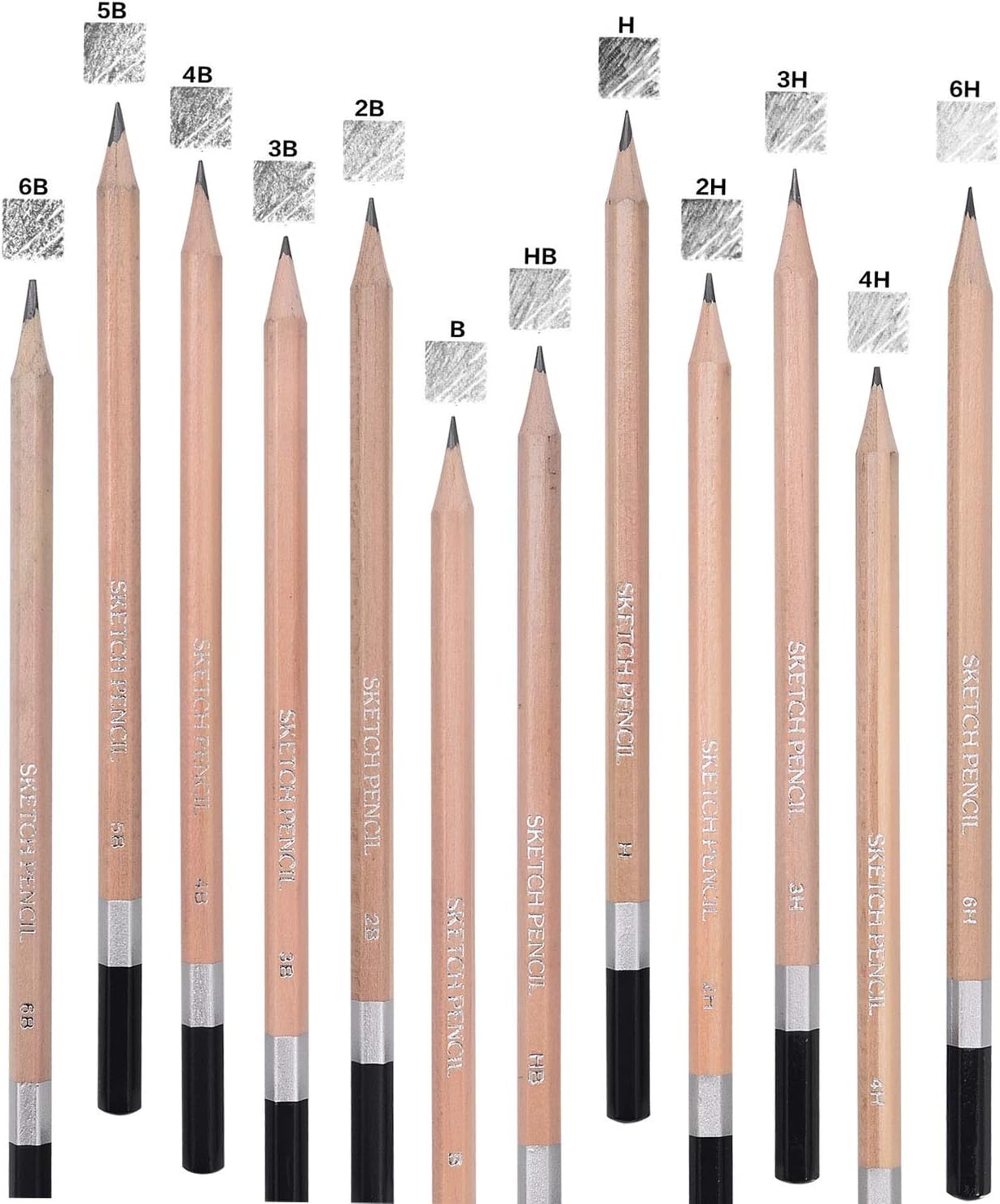 Sketching Drawing Pencil Set,41pcs Professional Charcoal Pencils Artist Kit with Sketch Book,Art Set Supplies for Teens,Kids Adults,Artists,Beginners(41pcs)
