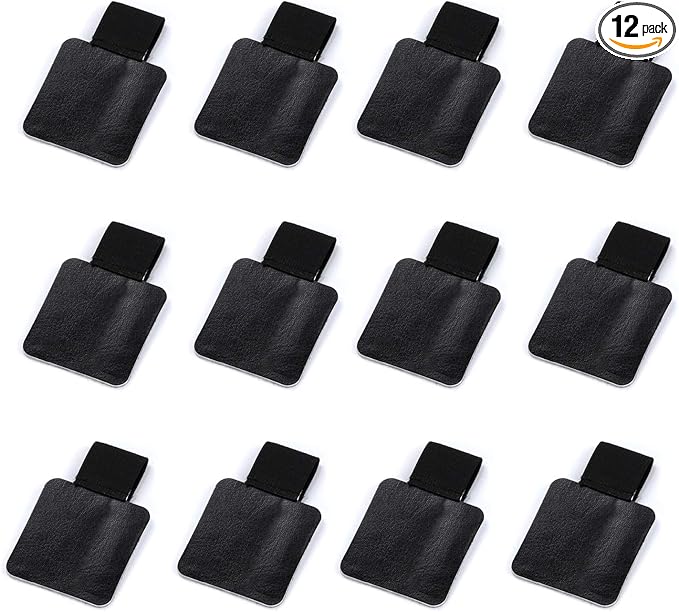 Pen Loop Holder Set, 12 Pack Self-Adhesive Pencil Holder Elastic Design by Yizerel