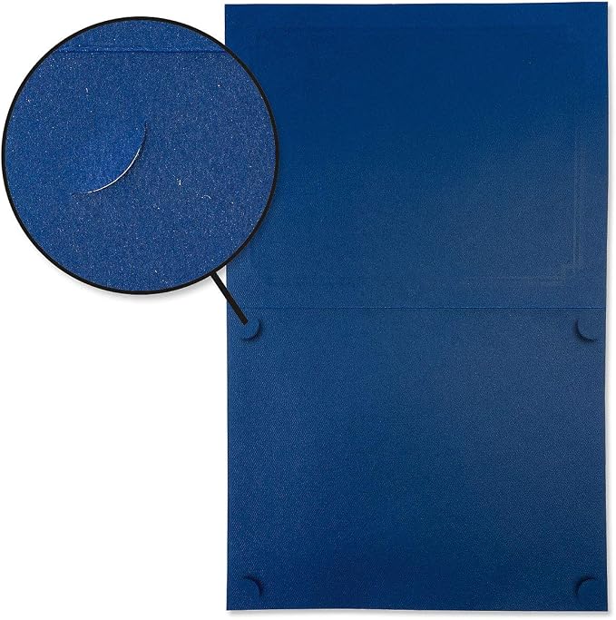 Classic Blue & Gold Certificate Folders - Image 6