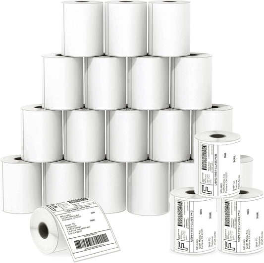 MFLABEL® 4x6 Direct Thermal Shipping Labels - 40 Rolls of 250 Labels, Compatible with Zebra ZP450 ZP500 ZP505 ZP2844, Thermal Printer Labels for USPS, UPS, FedEx, Amazon, Ebay, Shopify