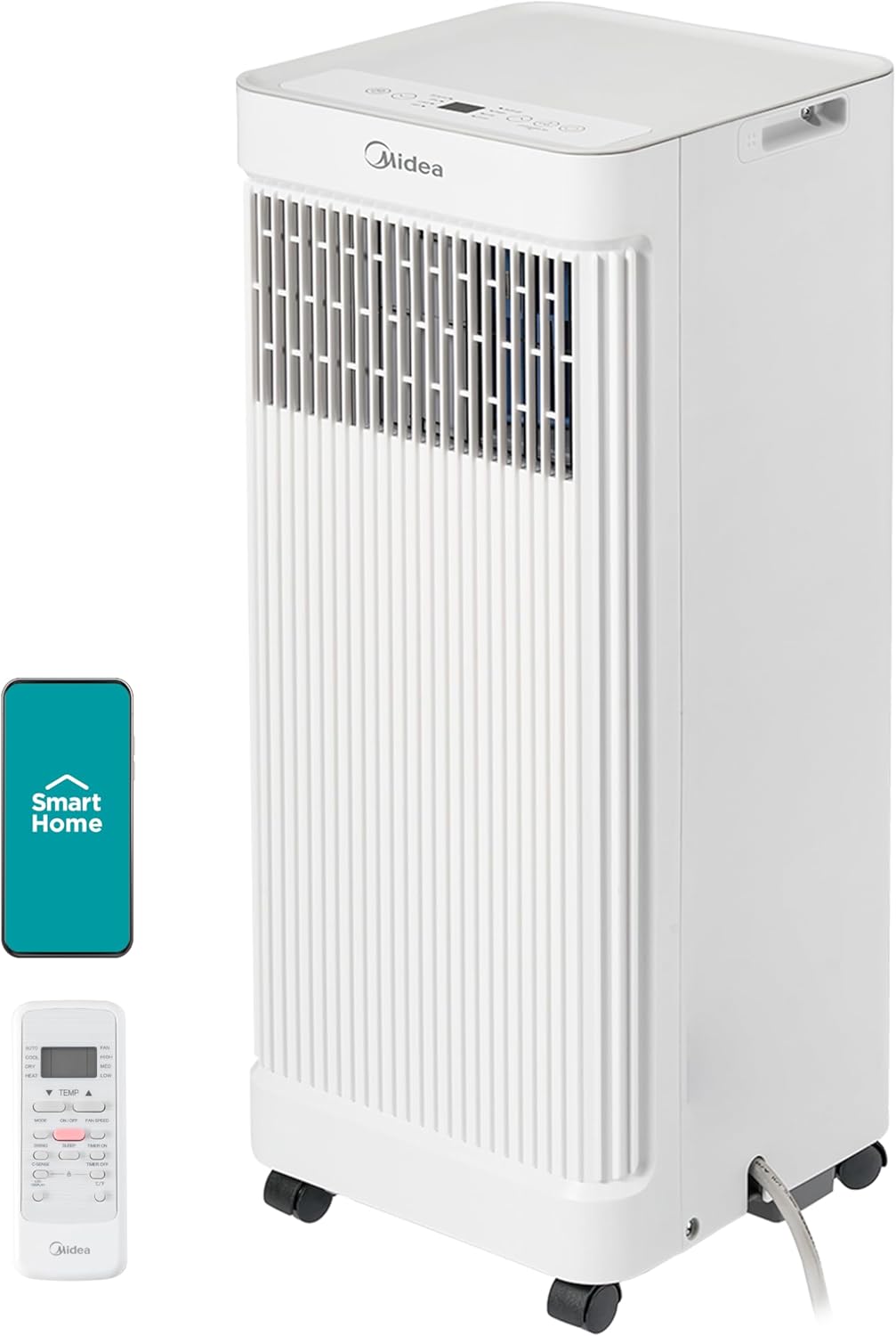 Midea MAP05S1AWT-A Air Conditioner, 8,500 BTU-Smart, White