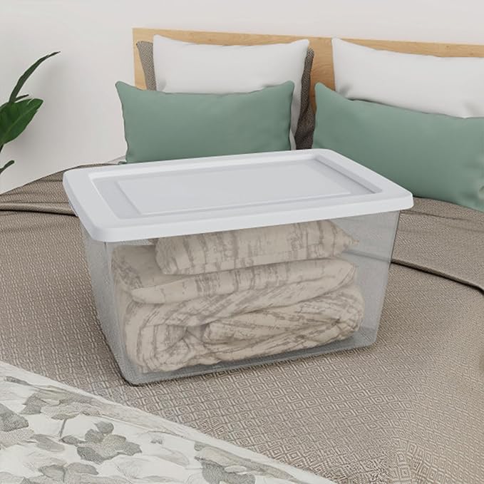 Sterilite 16 Pack Storage Box, 58 Quart Stackable Tote - Image 5