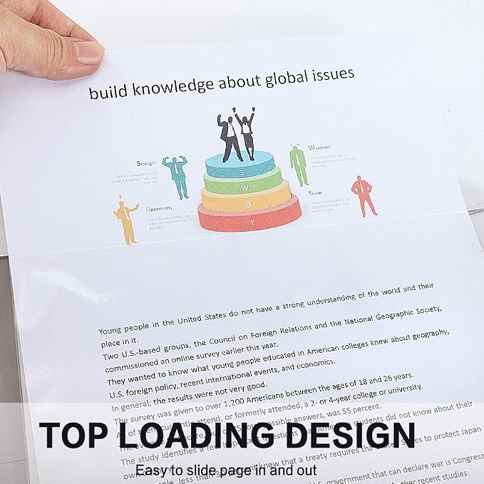 Sheet Protectors, HERKKA 700 Pack Heavy Duty Clear Plastic Page Protectors - Image 5