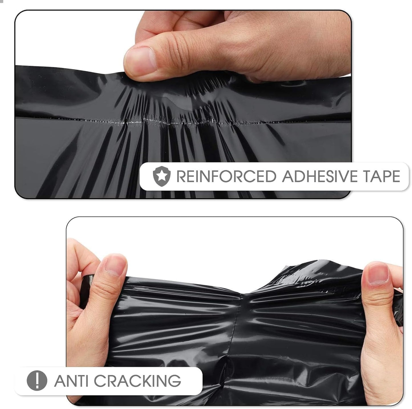 Metronic Poly Mailers 14.5x19 2000 Pack Black, Large Shipping Bags Bulk Mailing Envelopes for Small Business, Mailers Poly Bags for Shipping Self Seal, Mailing Envelope Packaging Bags