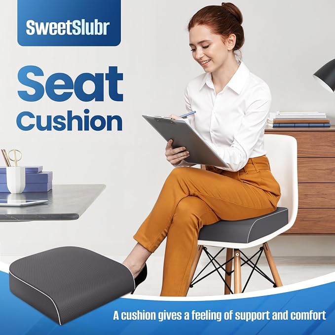 SweetSlubr Seat Cushion for Tailbone Pain Relief, Office Chair Cushion - Image 7