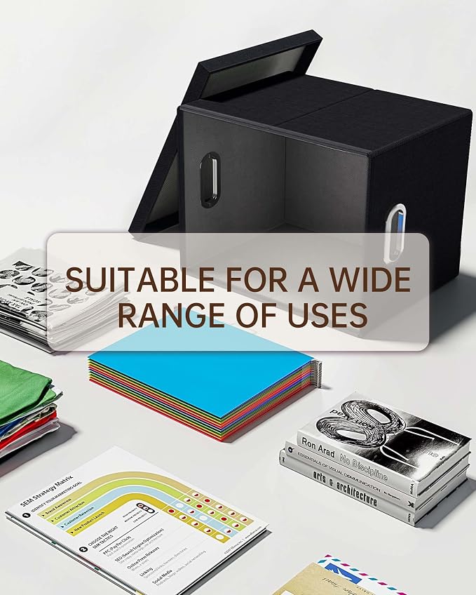 Oterri 2 Pack File Storage Organizer, Filing Box, Portable File Box - Image 5