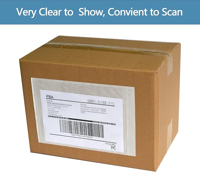 500 PCS 7"x 10" Clear Self-Adhesive Packing List Envelopes - Image 6