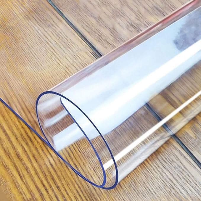 LovePads Clear Table Cover Protector, 16 x 32 Inch 2mm Thick Plastic Table Cover by LovePads