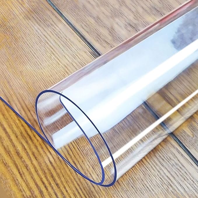 LovePads Clear Table Cover Protector, 38 x 66 Inch 2mm Thick Plastic Table Cover by LovePads