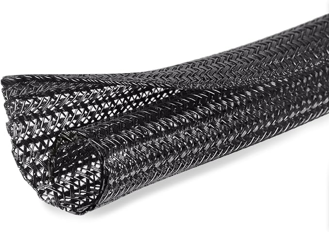 25ft - 1 inch Cable Protector Sleeve Split Wire Loom Tubing by Moxita