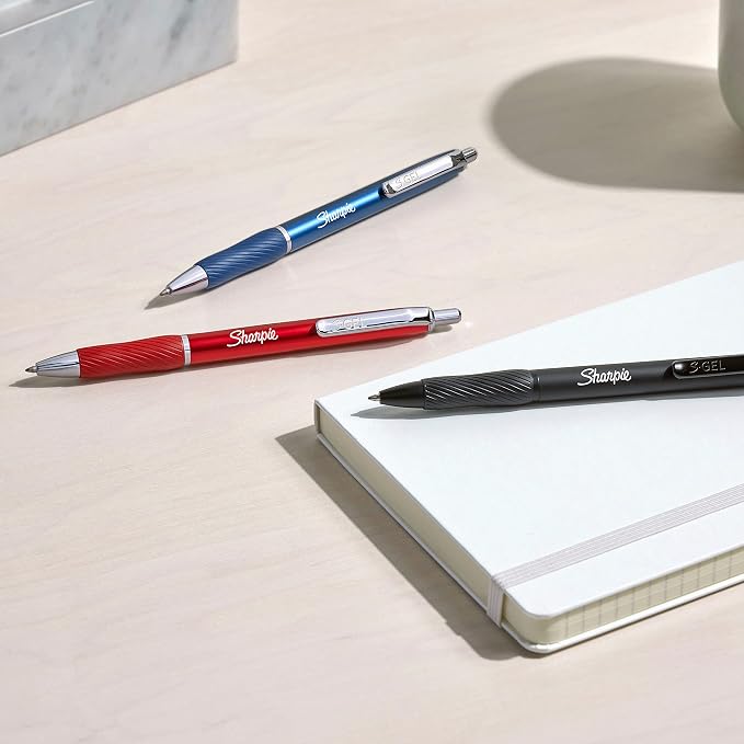 Sharpie S-Gel Pens, Sleek Metal Barrel, Medium Point - Image 5