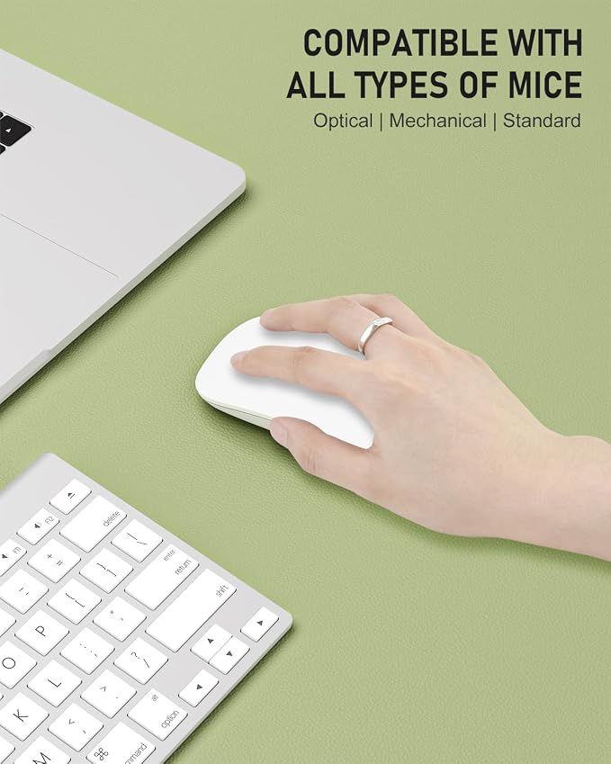 Desk Pad, 23.6" x 13.8" PU Leather Non-Slip Desk Mat Large Mouse Pad - Image 4