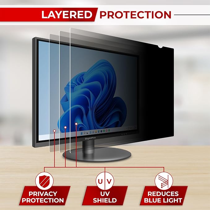 SightPro 24 Inch 16:9 Computer Privacy Screen Filter - Image 8