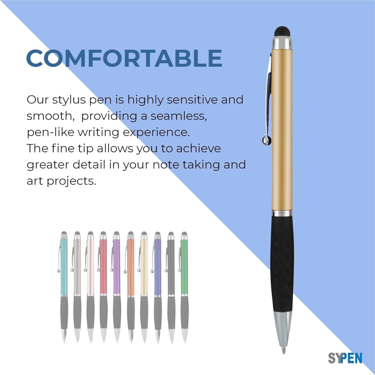 Personalized Pens With your Custom Logo or Text-600 Pack Bulk-for Businesses, Parties, and Events, 2 in 1 Ballpoint Pen & Stylus Compatible with Touchscreen Devices, Grey Barrel, Black Ink