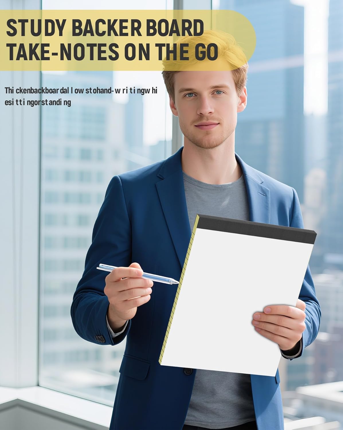 Legal Pads 8.5 x 11, 3 Pack Yellow Note Pads 8.5 x 11 Writing Pads Perforated Paper Tablets 8-1/2 x 11 Wide Ruled Legal Notepads Lined Pads of Paper Notepads Yellow Notebook 30 Sheets Per Notepad