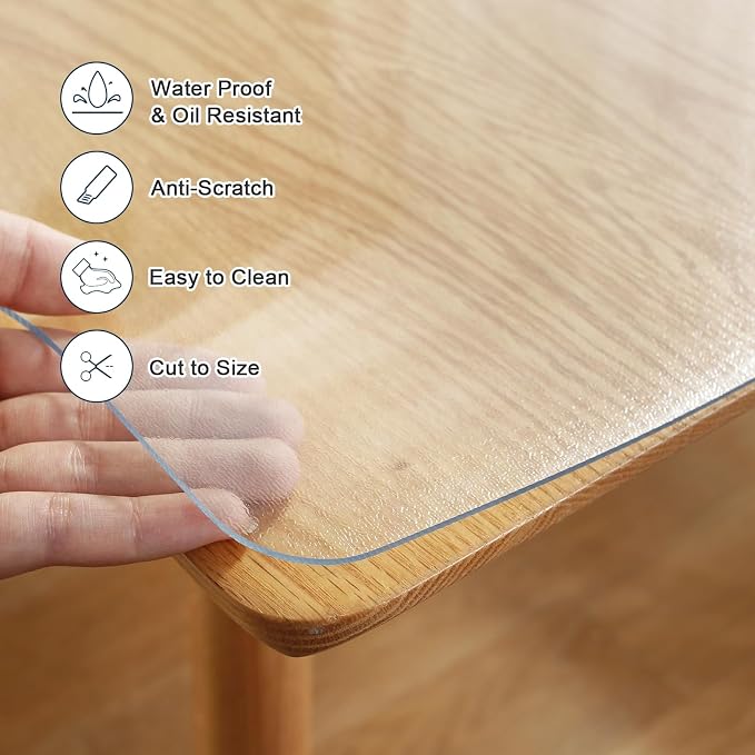 LovePads Frosted Desk Mat 16 x 60 Inch, 1.5mm Thick Frosted Table Protector - Image 3
