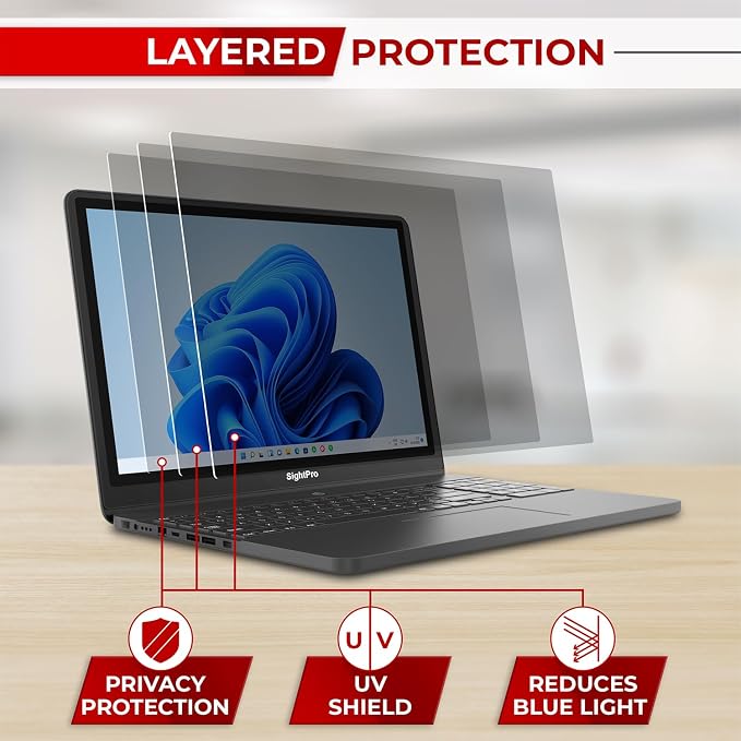 SightPro 17.3 Inch 16:9 Laptop Privacy Screen Filter - Image 9