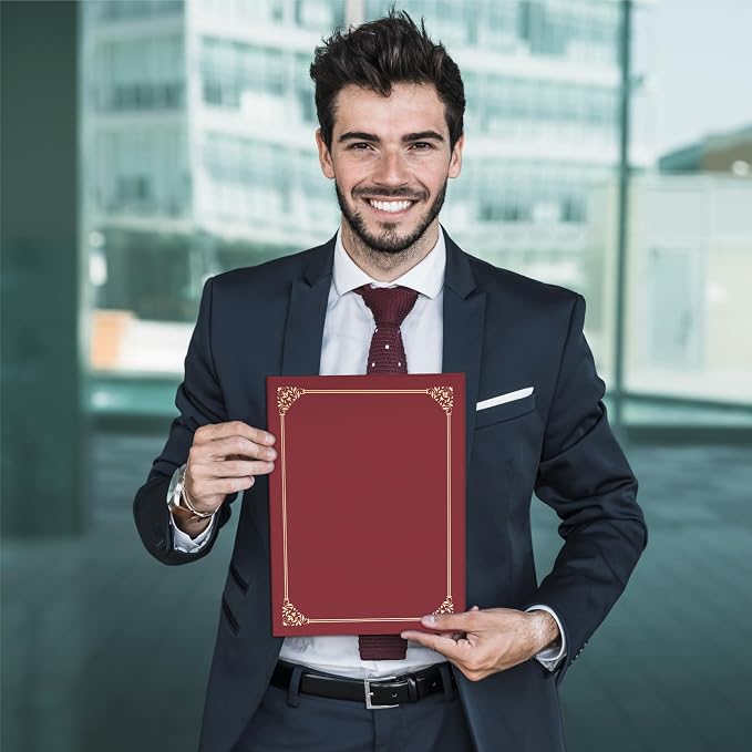 BELLE KR® Red Certificate Holders 8.5 x 11, Documents and Diplomas - Image 8