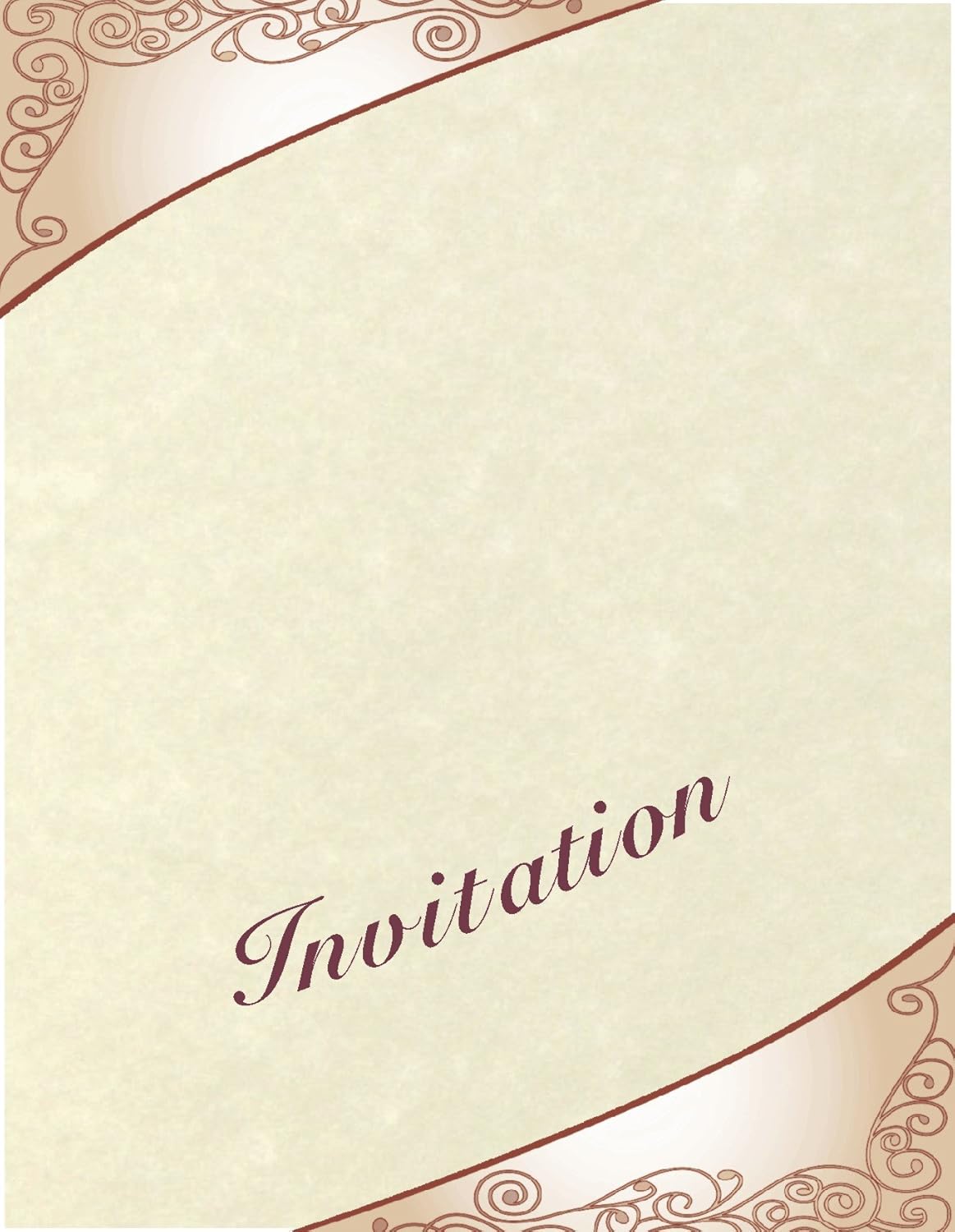 75 Old White Parchment 65lb Cover Weight Paper 7" X 10" (7X10 Inches) Double 5X7 Card Size - Folds to 5X7 - Printable Old Parchment Semblance