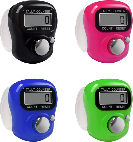 Electronic Finger Counter,5 Digit LCD Electronic Digital Display Finger Hand Tally Counter Counting for Golf,Goods Counting,Lap & Knitting