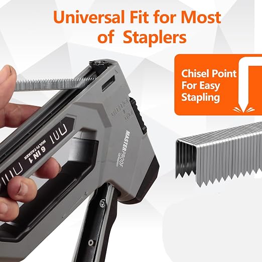 Heavy Duty T50 Staples 1580-Count 4 Sizes Includes: 5/16", 9/16" Beveled - Image 3