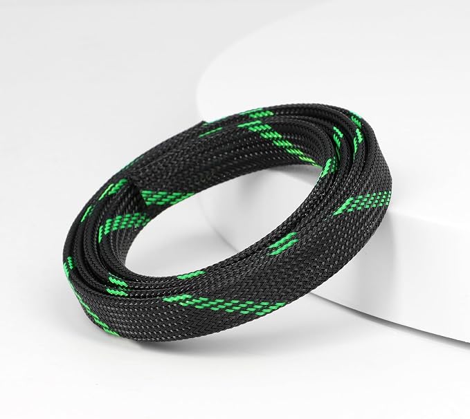 25ft PET Expandable Braided Cable Sleeve 1/2inch Pet Braided Cable Sleeve - Image 3