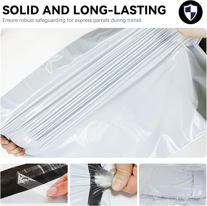14.5"x19" Poly Mailers，White Shipping and Envelope Bags Pack of 50 - Image 3