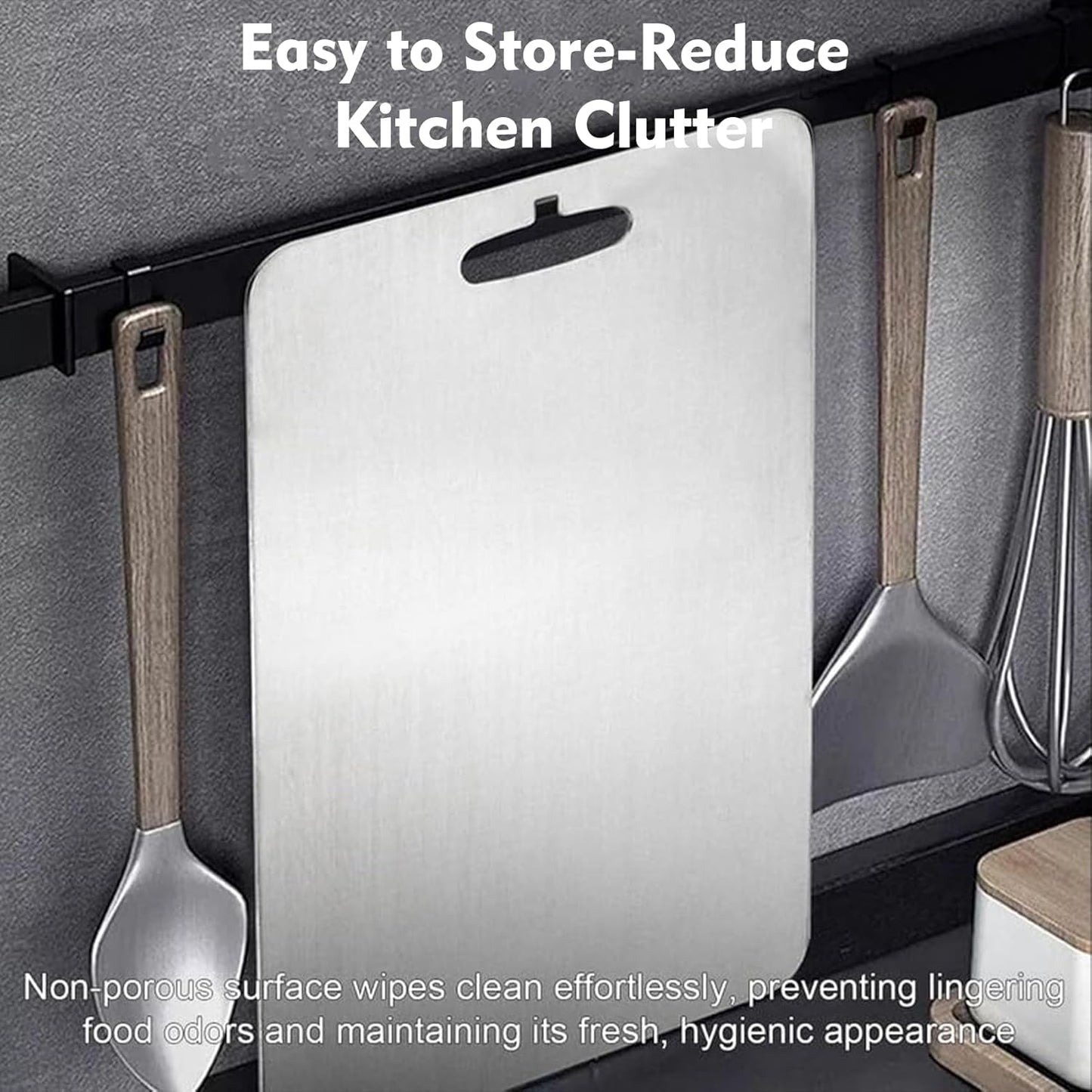 Titanium Cutting Board - 2 pack Titanium Cutting Boards for Kitchen,Double Sided Titanium Cutting Mat（9.25 * 12.99in）