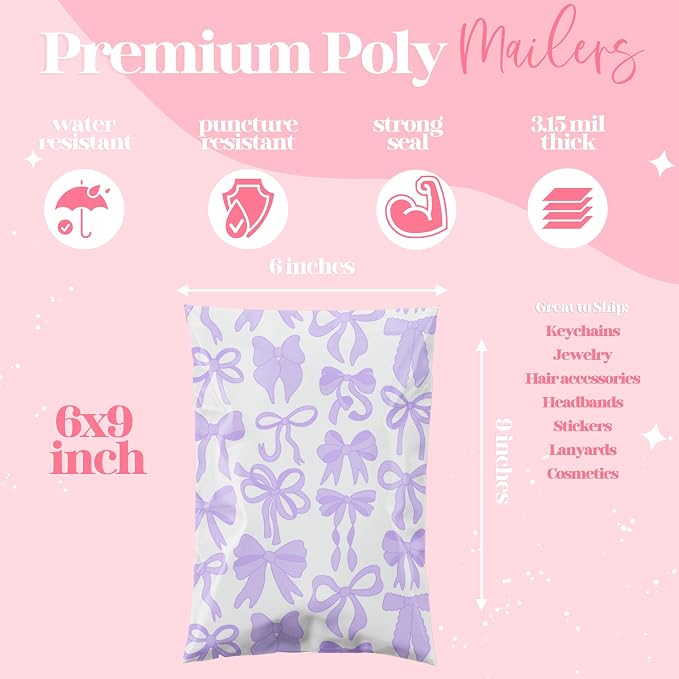Pretty Package Store 10x13 Designer Poly Mailer 100 Pack Heavy Duty Waterproof - Image 3